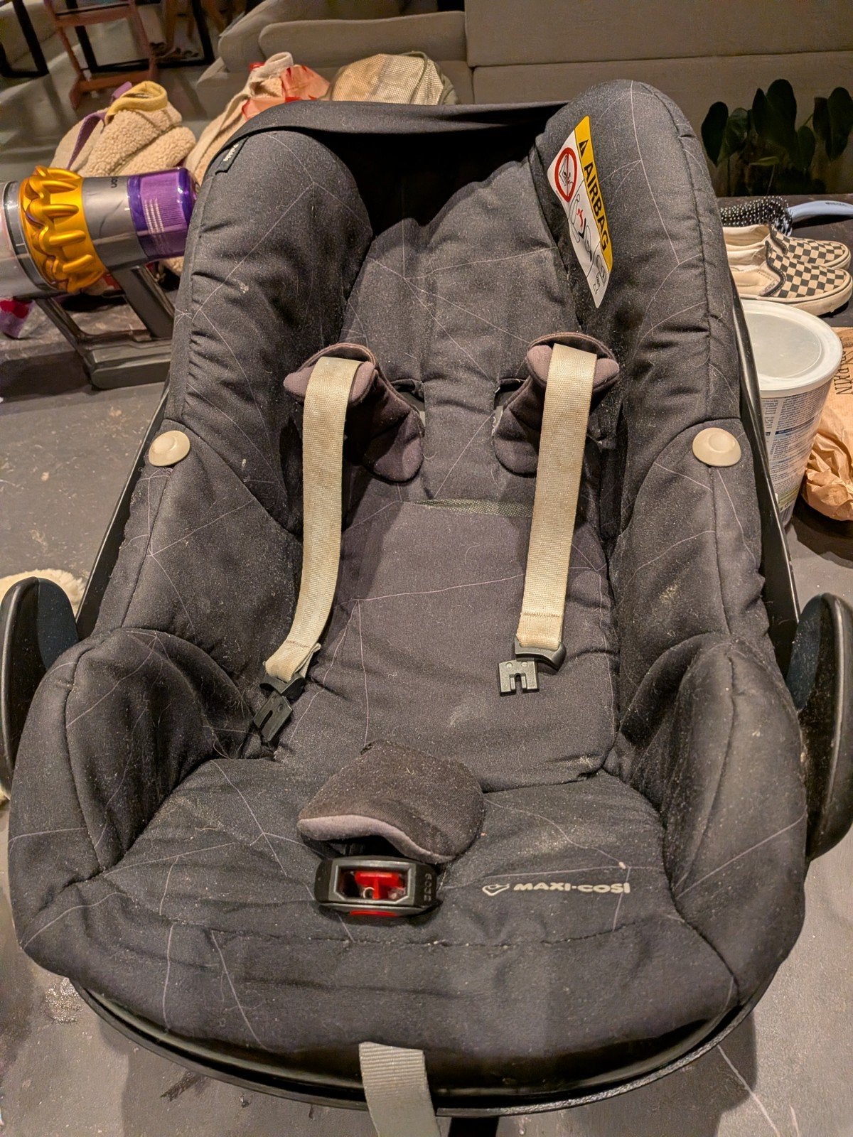 maxi cosi +familyfix, Ophalen