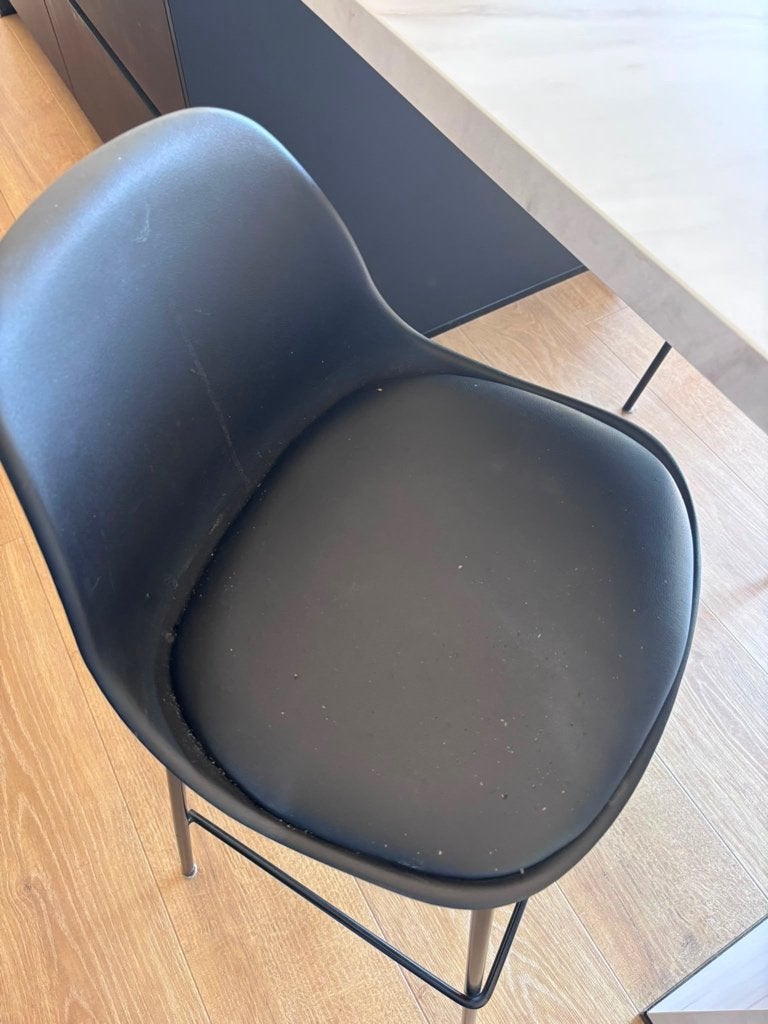 2 barstoelen, Huis en Inrichting, Barkrukken, Ophalen, Gebruikt, Met voetsteun, 60 tot 90 cm