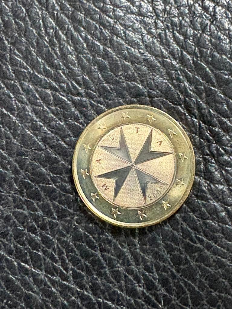 1 € Malta 2008, Ophalen of Verzenden, Malta, 1 euro, Losse munt