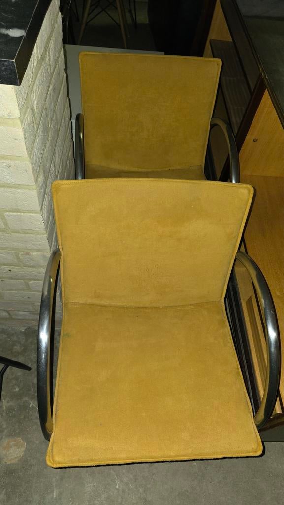 2 gele stoelen, Huis en Inrichting, Stoelen, Ophalen