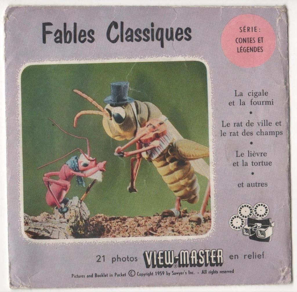 View-master Classic Fables B 309 Boekje FR, Ophalen of Verzenden