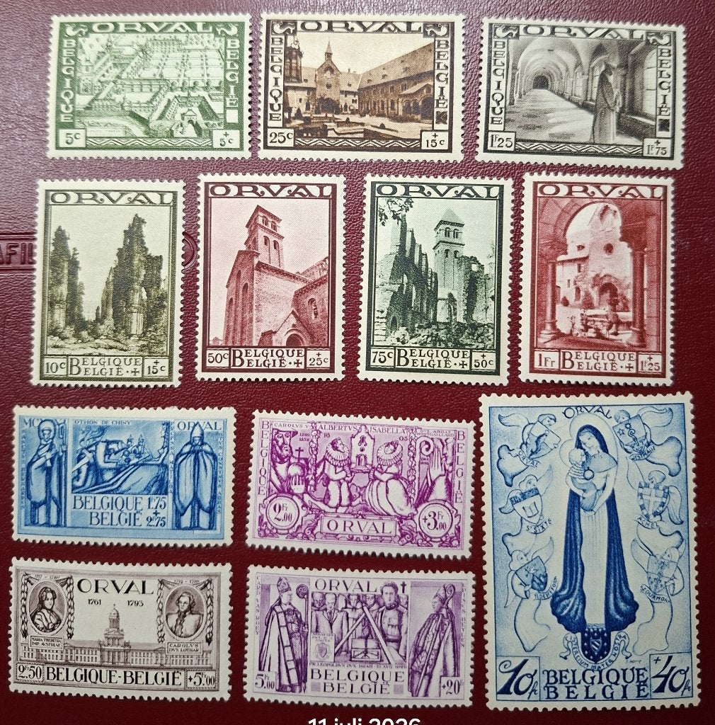 1933 - 363/374* - Tweede Orval - mooi - Côte 1.100 €, Sans timbre, Autre, 1 Autocollant, Enlèvement ou Envoi