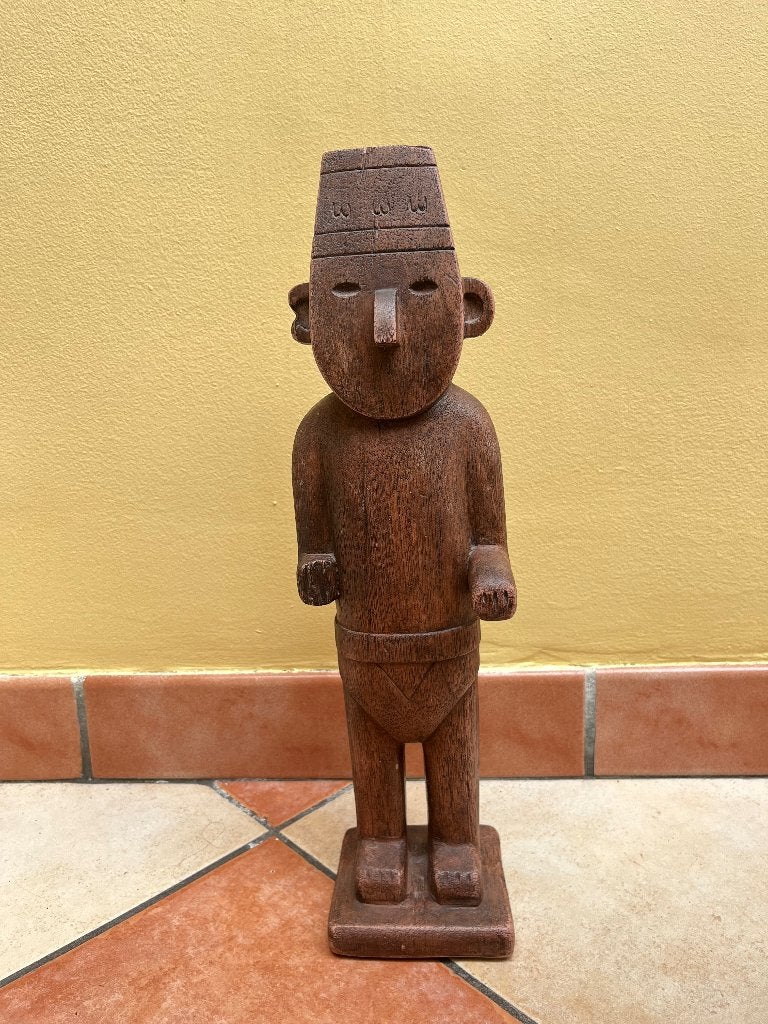Figurine Tintin Fétiche Arumbaya, Verzamelen, Stripfiguren, Zo goed als nieuw, Beeldje of Figuurtje, Kuifje, Ophalen
