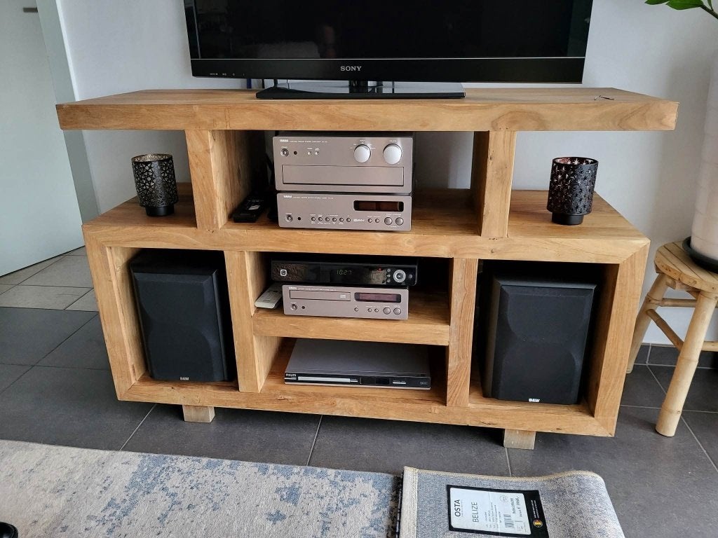 Eiken tv meubel, Ophalen, Zo goed als nieuw, Eikenhout