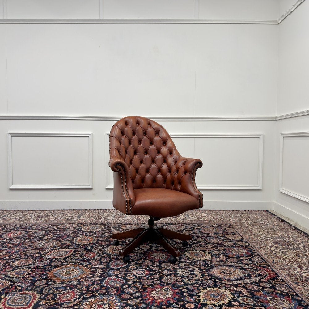 Klassiek Engels Wade Chesterfield Bureaustoel, Antiek en Kunst, Ophalen