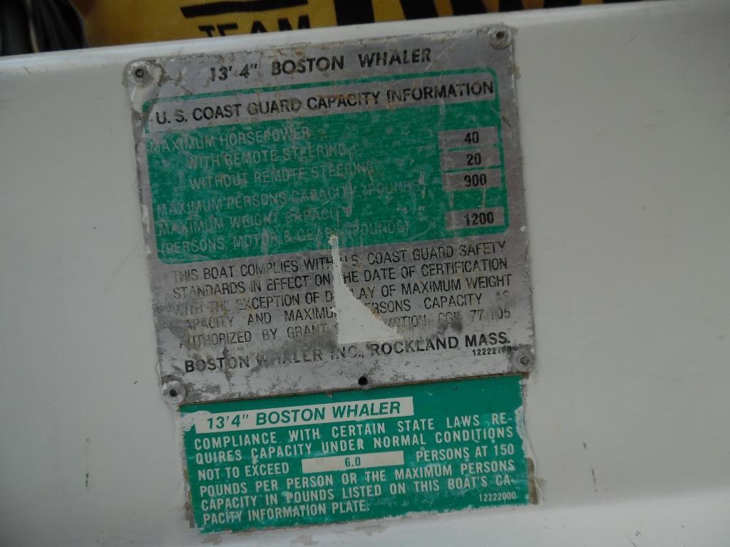 boston whaler, Enlèvement, Utilisé, Moteur hors-bord, Moins de 10 ch