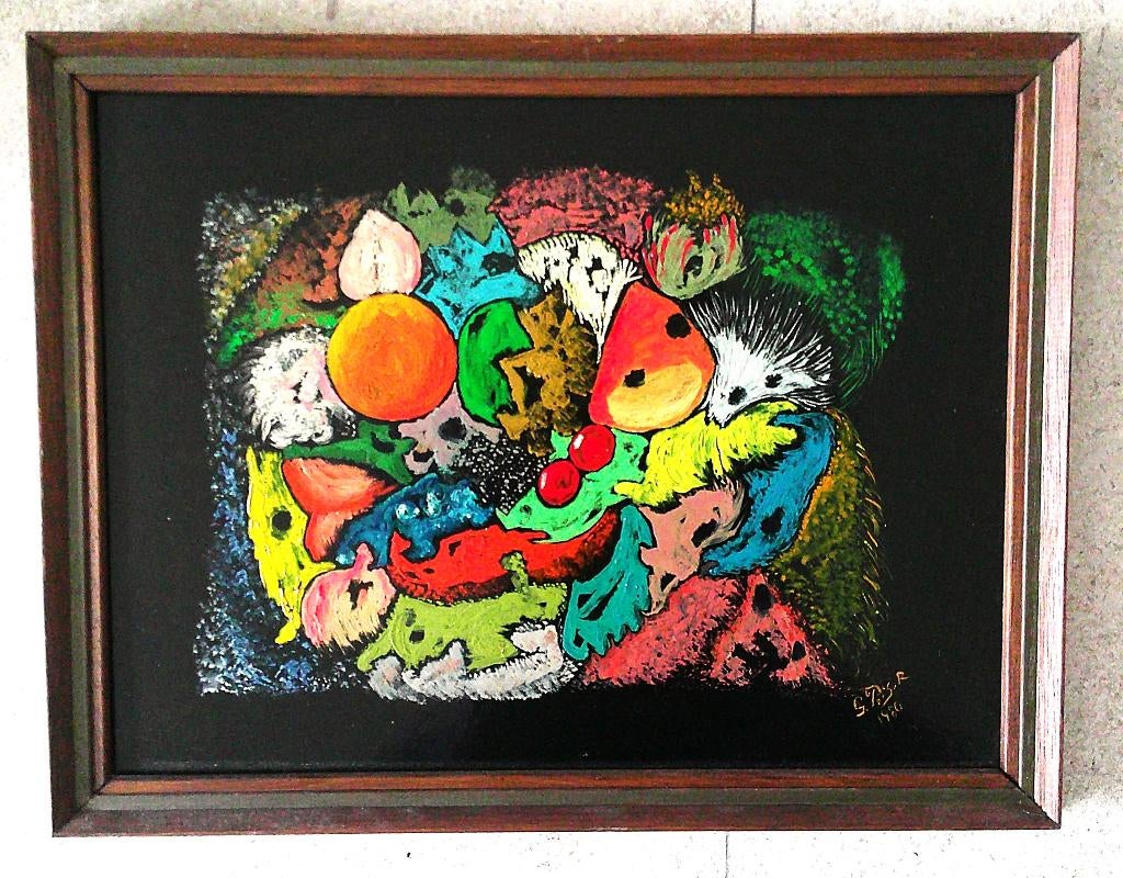 Animaux et personnages - d. 1980 - Gerda Peiser, Antiquités & Art, Art | Peinture | Classique, Enlèvement ou Envoi
