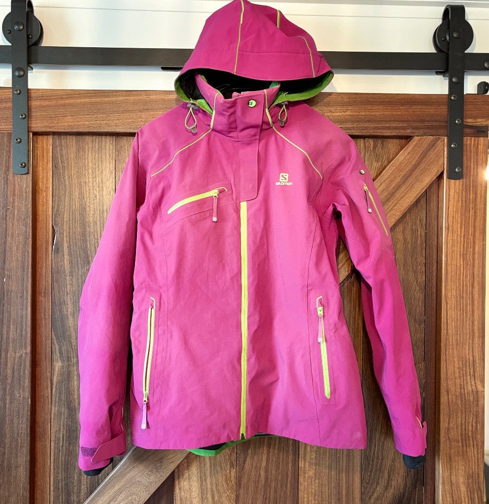 Salomon Speed Storm Dames Skijas – 20K – RECCO – Maat M, Salomon, Zo goed als nieuw, Jack, Ophalen
