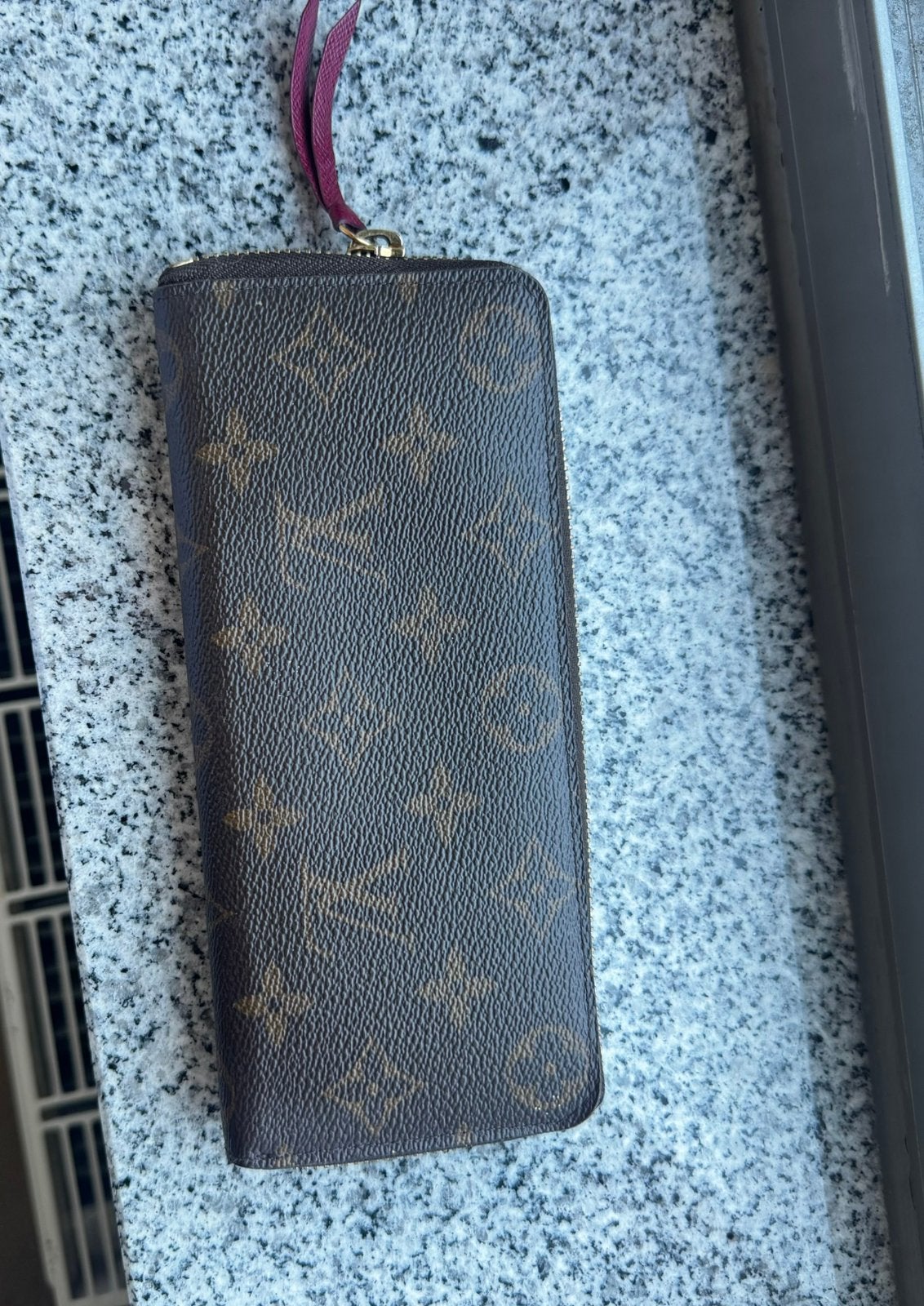 Clemence louis vuitton wallet, Gebruikt, Bruin, Leder, Ophalen