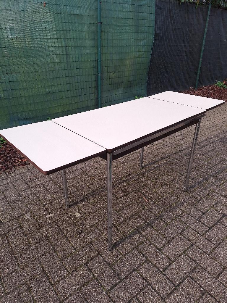 Vintage keukentafel, uittrekbaar, Ophalen