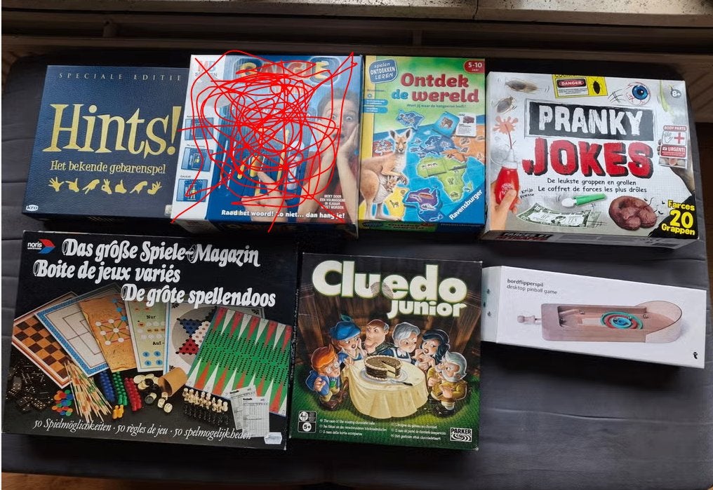 Leuk pakket gezelschapsspellen & kinderspellen, Hobby en Vrije tijd, Ophalen of Verzenden, Zo goed als nieuw