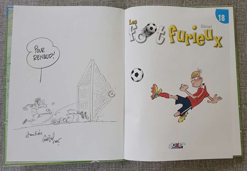 BD Les Foot furieux 18 Gürsel Dédicace EO Neuf, Eén stripboek, Ophalen of Verzenden, Nieuw