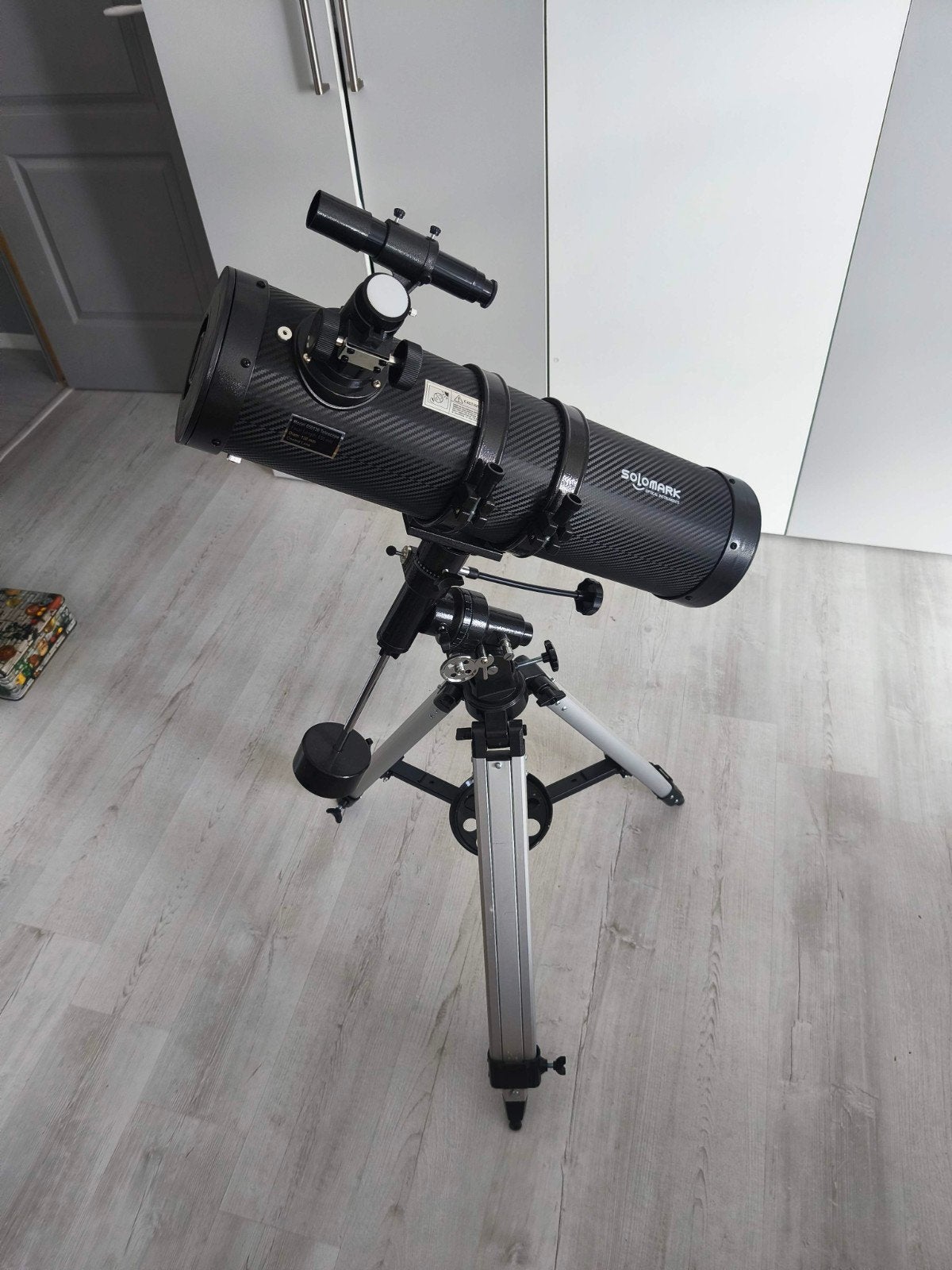 telescope solomark 130EQ, Zo goed als nieuw, 80 tot 200 mm, Met statief