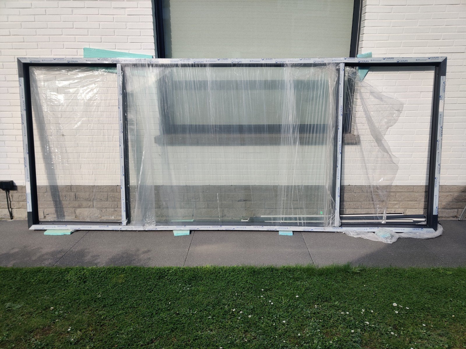 châssis pvc neuf anthracite, Bricolage & Construction, Enlèvement, Neuf, Châssis de fenêtre