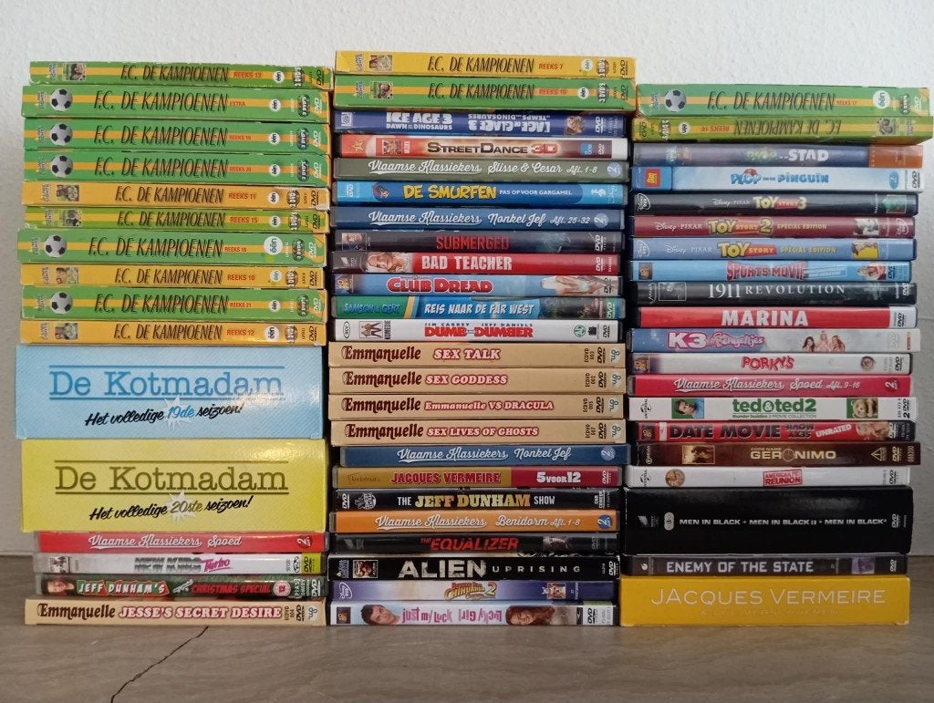 60 dvd's te koop iemand intresse, Enlèvement