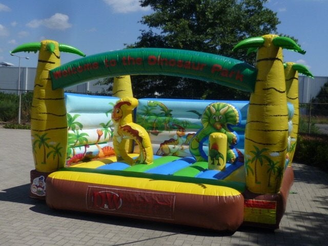 Springkasteel Dino actie 2 dagen voor prijs 1 dag !!!, Enlèvement, Comme neuf