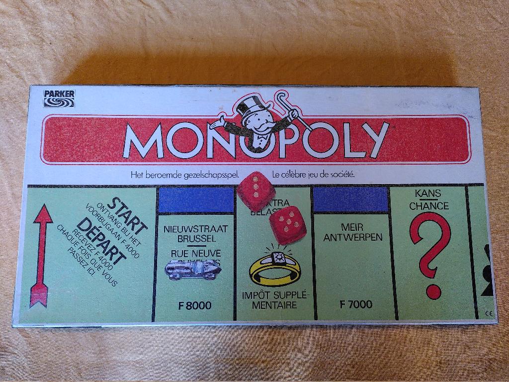 Monopoly bordspel vintage, Hobby en Vrije tijd, Gezelschapsspellen | Bordspellen, Ophalen of Verzenden, Gebruikt, Parker Brothers
