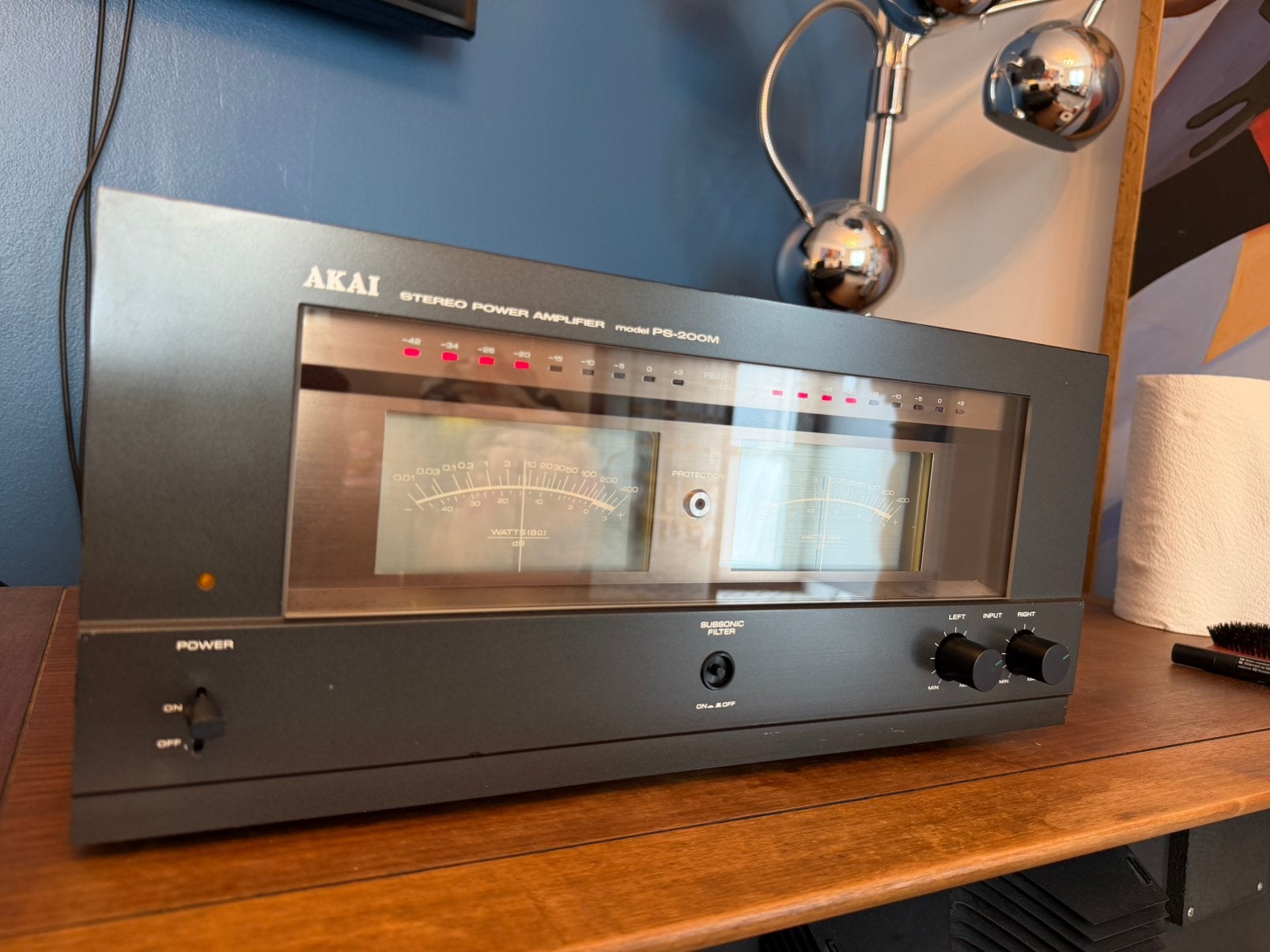 Akai PS-200M, Audio, Tv en Foto, Versterkers en Ontvangers, Ophalen, Zo goed als nieuw