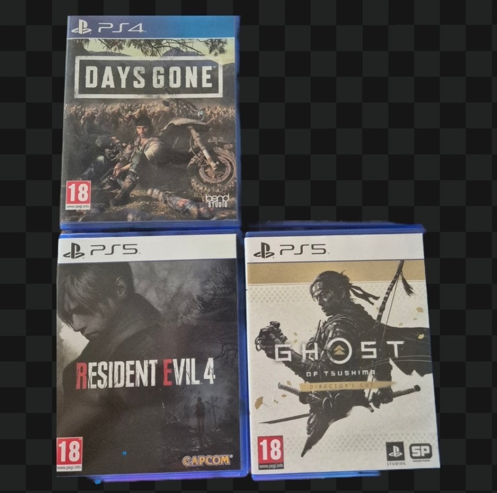 Days Gone, Resident Evil 4, Ghost of Tsushima, Consoles de jeu & Jeux vidéo, Enlèvement ou Envoi, Comme neuf
