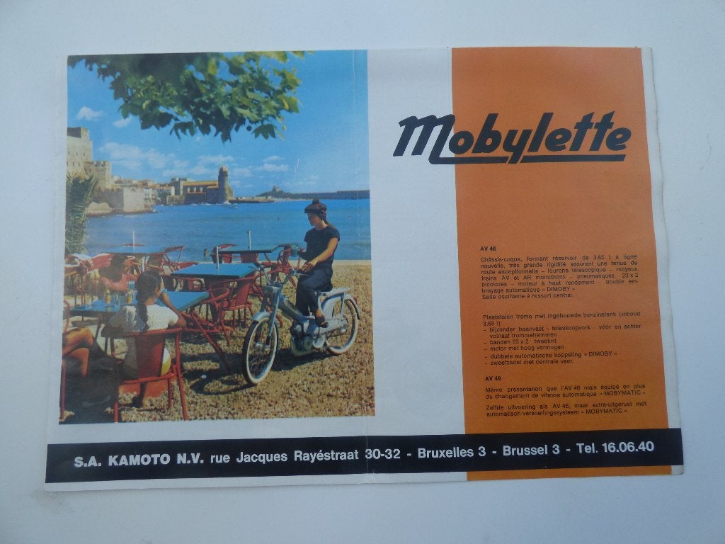 DOSSIER MOBYLETTE GAMMA 1968, Vélos & Vélomoteurs, Enlèvement ou Envoi, Utilisé