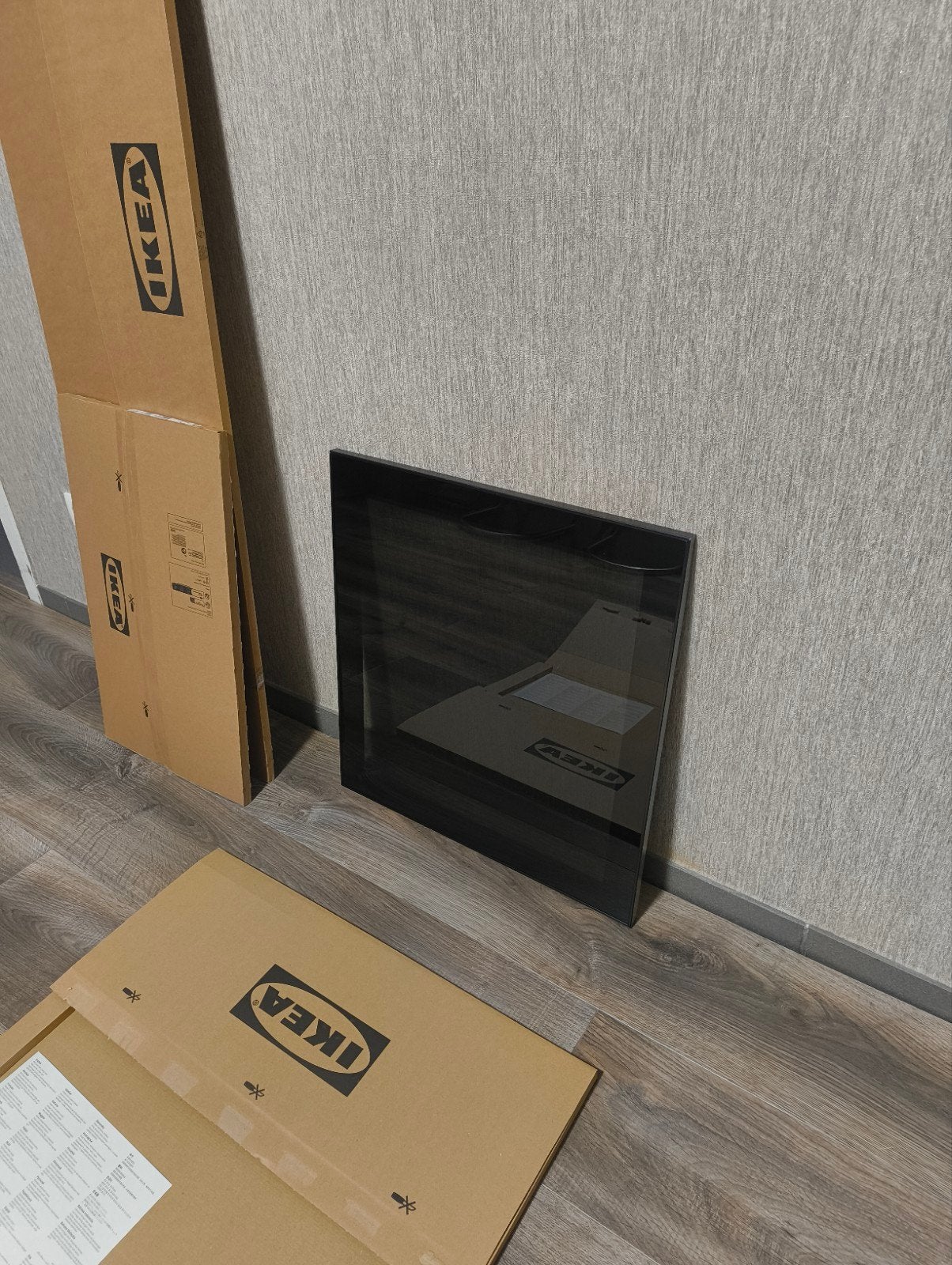 Deuren van Ikea tv kast, Ophalen, Gebruikt, Glas