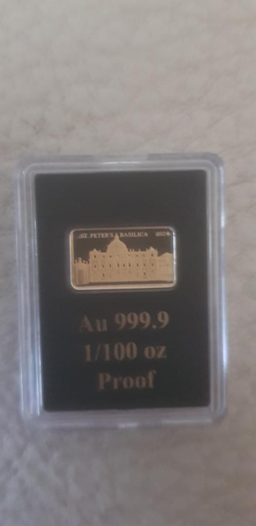 3 magnifiques pièces en or à l'épreuve de 1/100 oz., Timbres & Monnaies, Enlèvement ou Envoi, Or