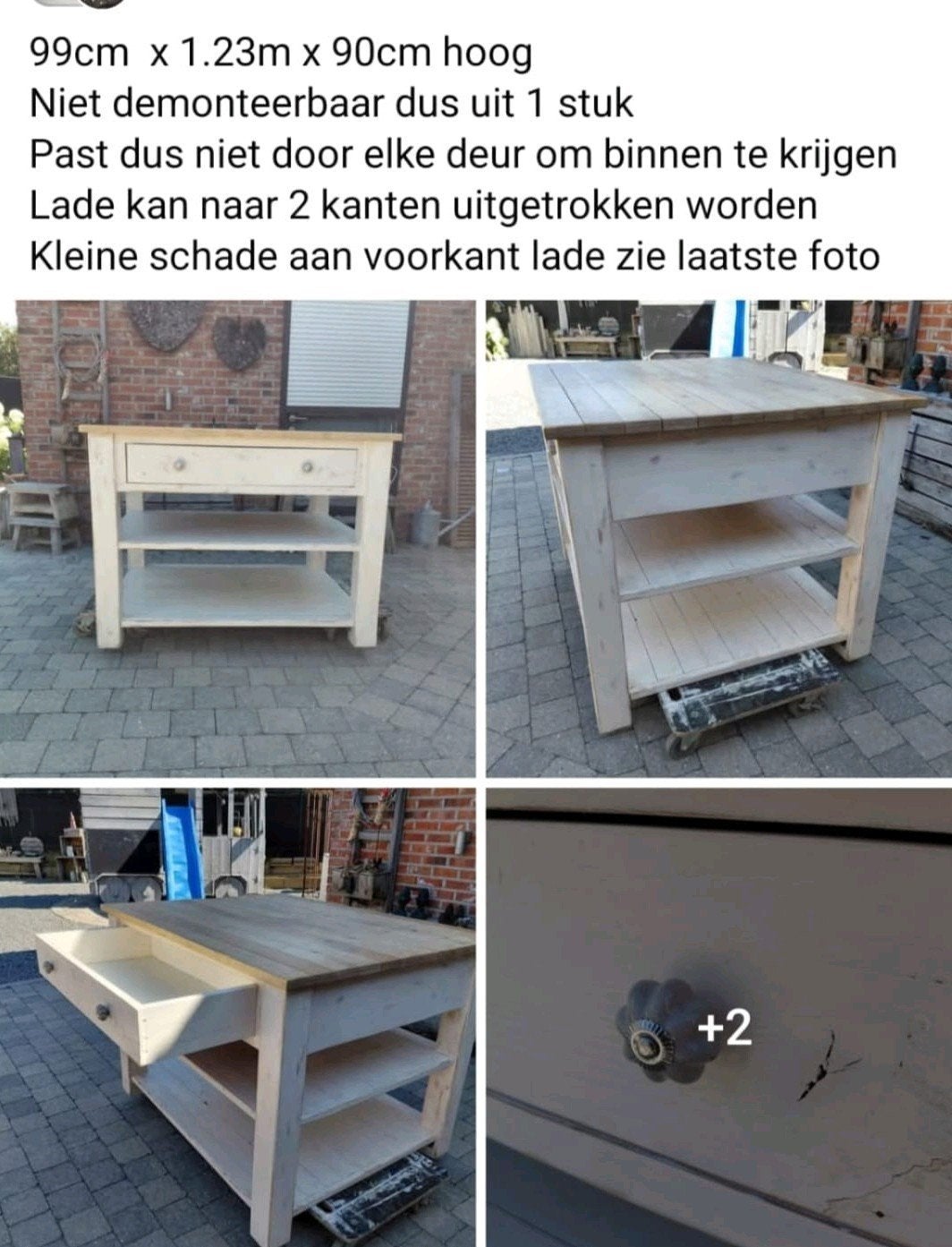 unieke meubelstuk, Huis en Inrichting, Tafels | Eettafels, Ophalen, Zo goed als nieuw