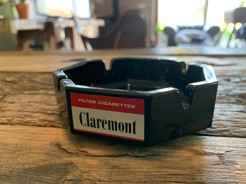 Cendrier vintage - Claremont Filter Cigarettes cendrier, Collections, Enlèvement ou Envoi, Comme neuf, Cendrier