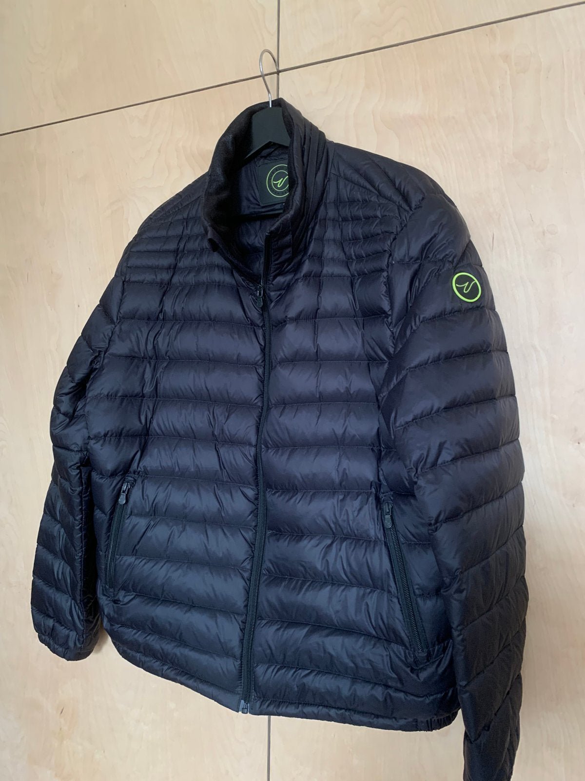 Donsjack met uitzicht op de zwarte zee, veren, XL, Ophalen of Verzenden, Zo goed als nieuw, Zwart