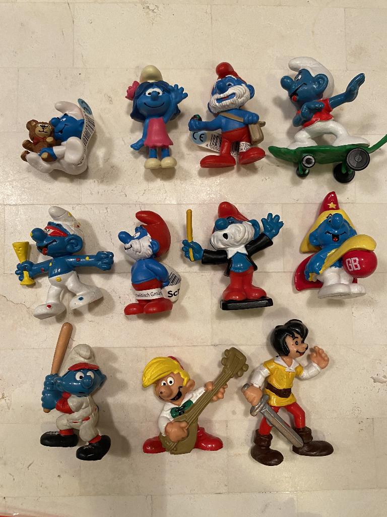 Smurfen verzameling, allerlei - te koop of te ruil, Collections, Schtroumpfs, Utilisé, Autres types, Différents Schtroumpfs, Enlèvement ou Envoi