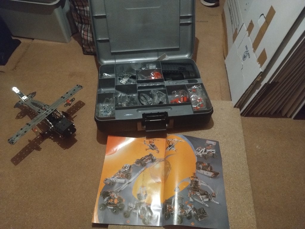 Meccano vliegtuig, Ophalen, Gebruikt