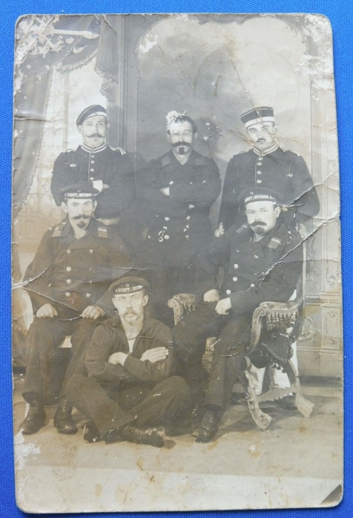 WO1 Duitse veldpostkaart Marine Werft-Division 1914-1918, Envoi, Marine, Autres types