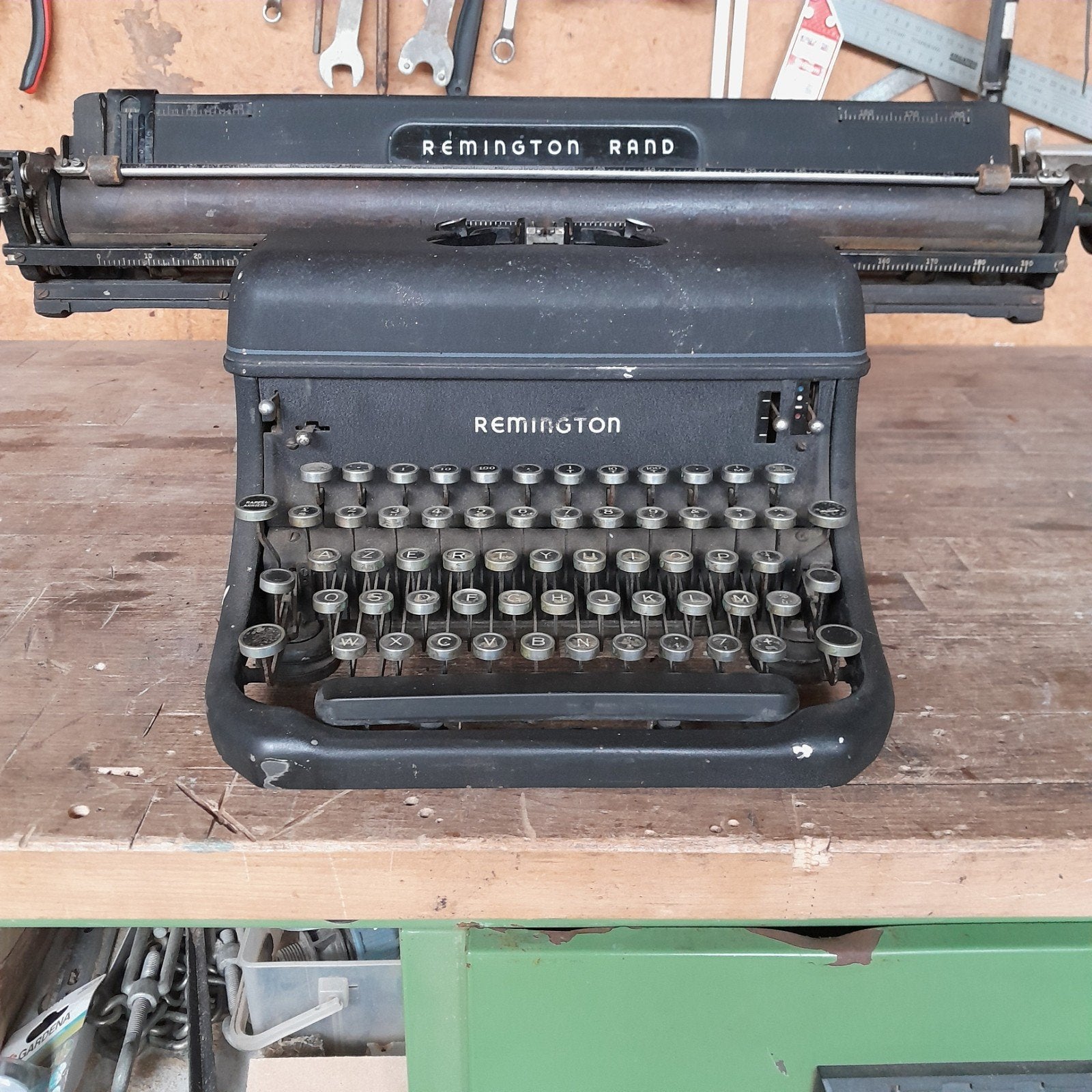 Remington typmachine, Ophalen