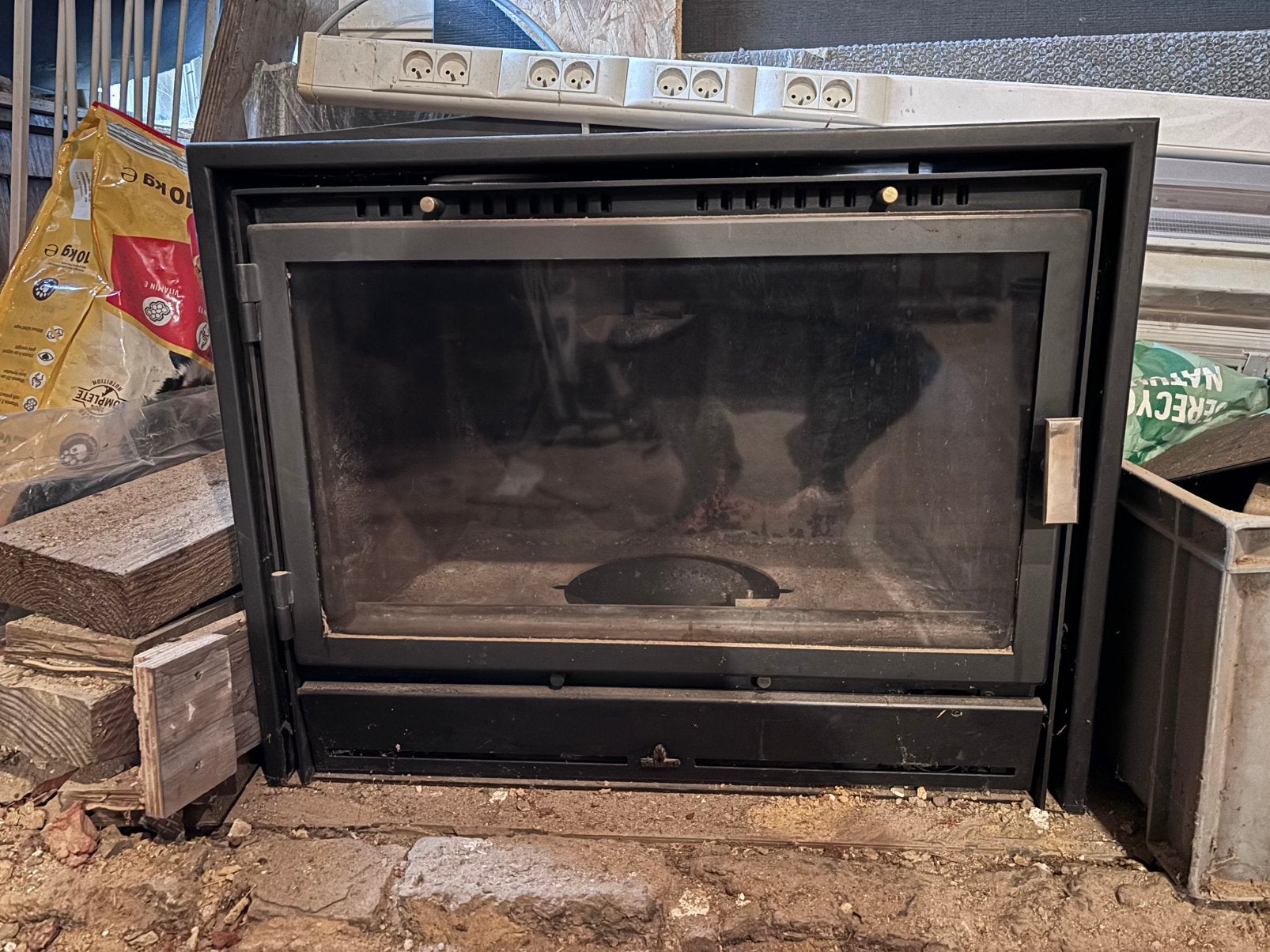 Houtkachel met ventilatie, Ophalen, Zo goed als nieuw