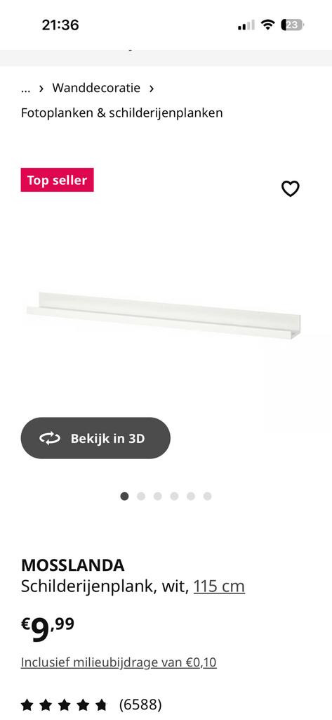 Ikea Mosslanda 115 cm, Enlèvement, Utilisé