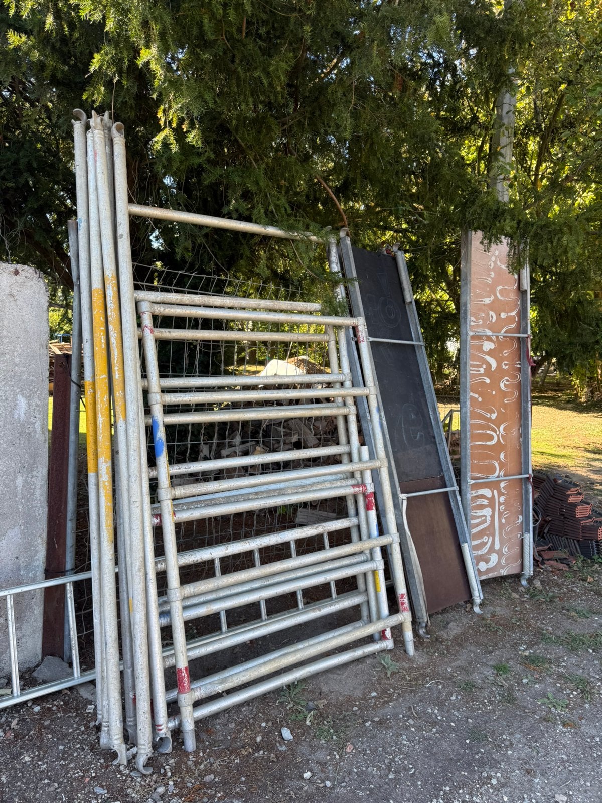 Dw span stelling, Doe-het-zelf en Bouw, Ophalen, Gebruikt, Gevelsteiger, 2 tot 5 meter