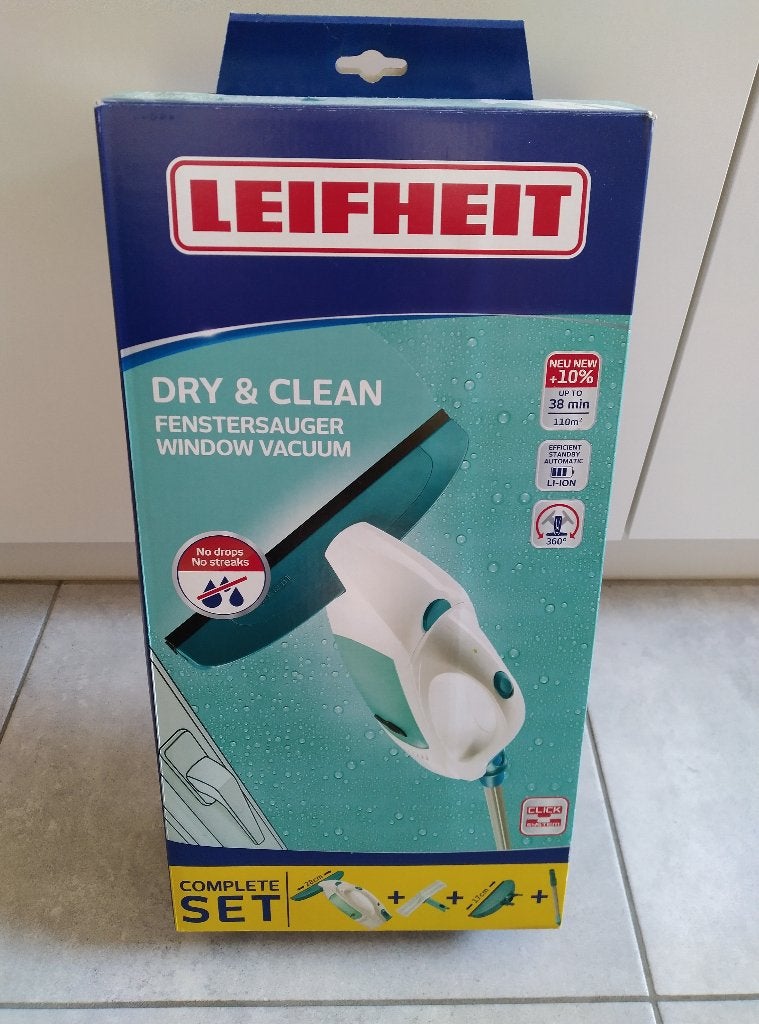 LEIFHEIT DRY & CLEAN RAAMZUIGER MET STEEL, Enlèvement ou Envoi, Essuie-vitre ou Raclette