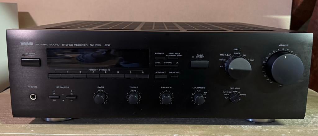 Yamaha RX-550 stereo versterker jaren ‘90, Ophalen, Gebruikt, Yamaha, 60 tot 120 watt