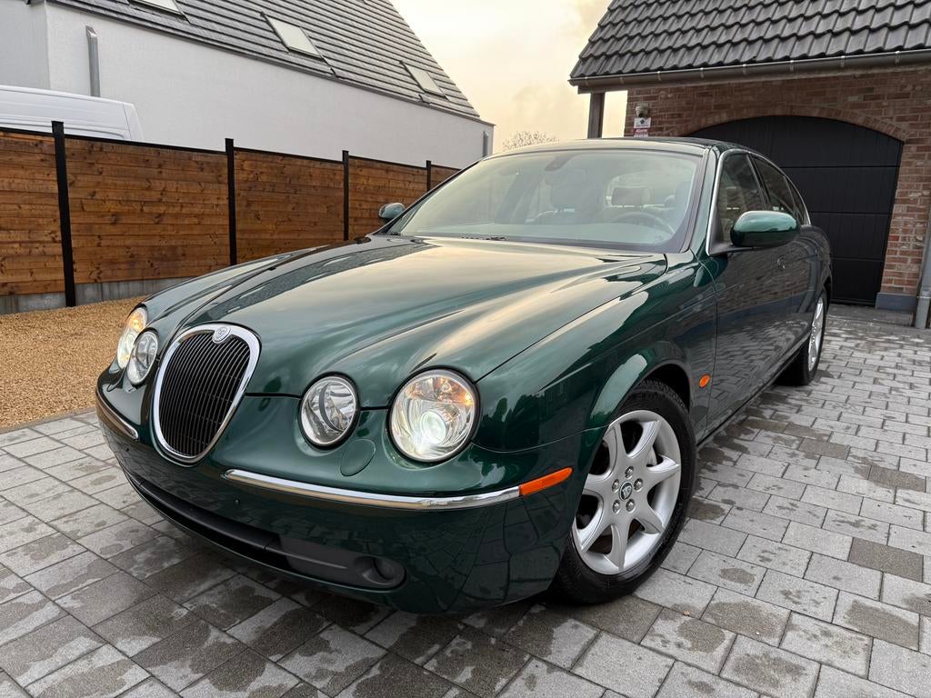 Jaguar S-Type 3.0i V6 Automaat Navi Leder 130.000Km 2004, Autos, Cuir, Type S, Achat, Beige
