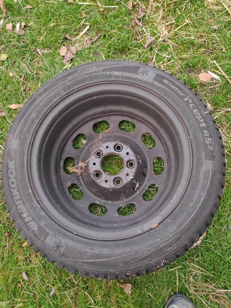 Hankook Winter i*cept RS2 205/55R16 91T winterbanden, Auto-onderdelen, Ophalen, Gebruikt, 16 inch, Band(en)