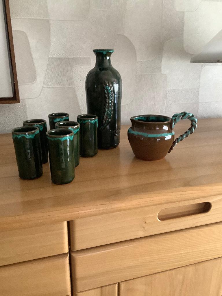Alexandre de Wemmel, retro keramiek , jeneverset, Ophalen of Verzenden