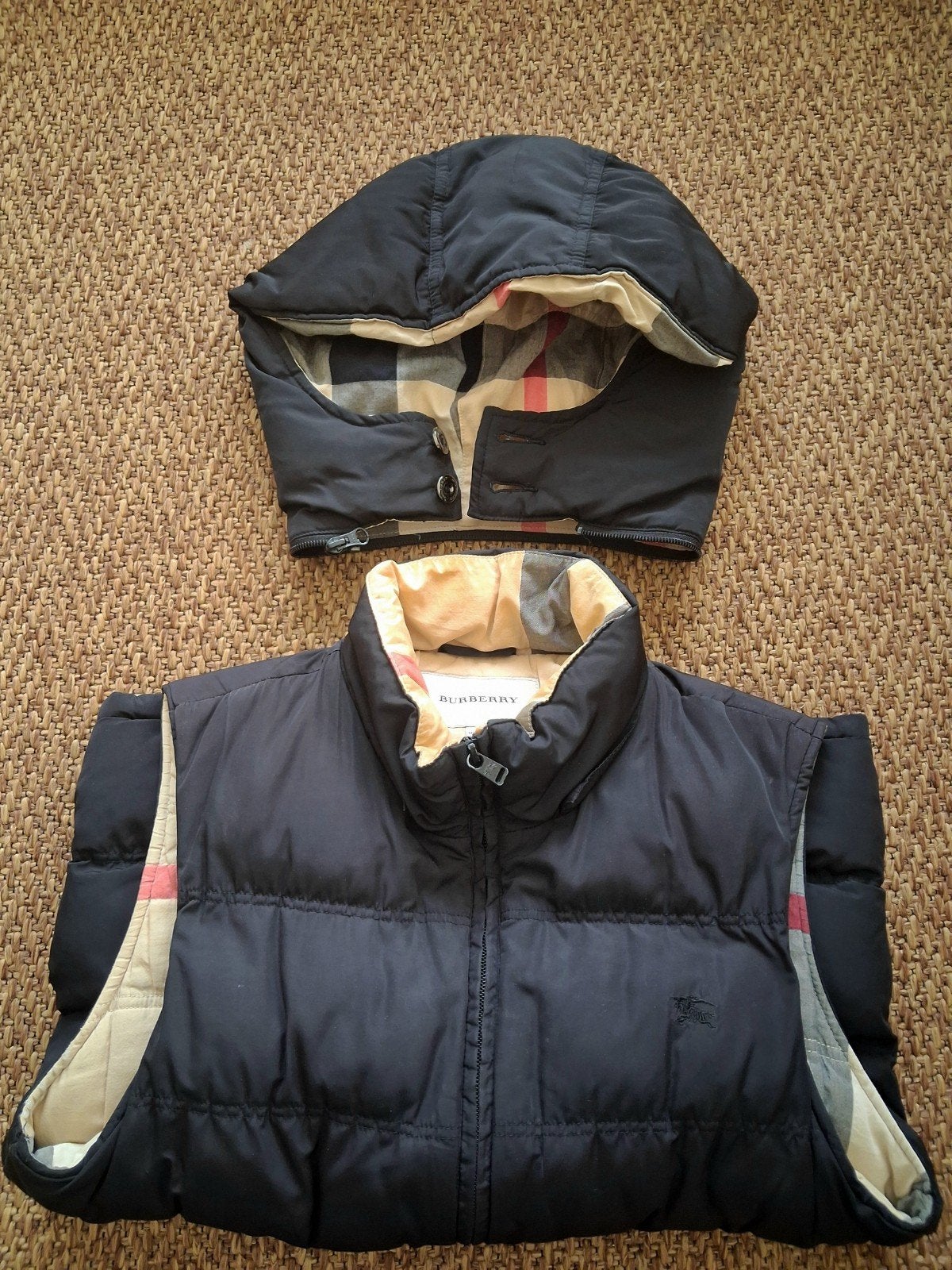 Veste Burberry vintage sans manches, Zwart, Nieuw, Overige maten, Ophalen of Verzenden