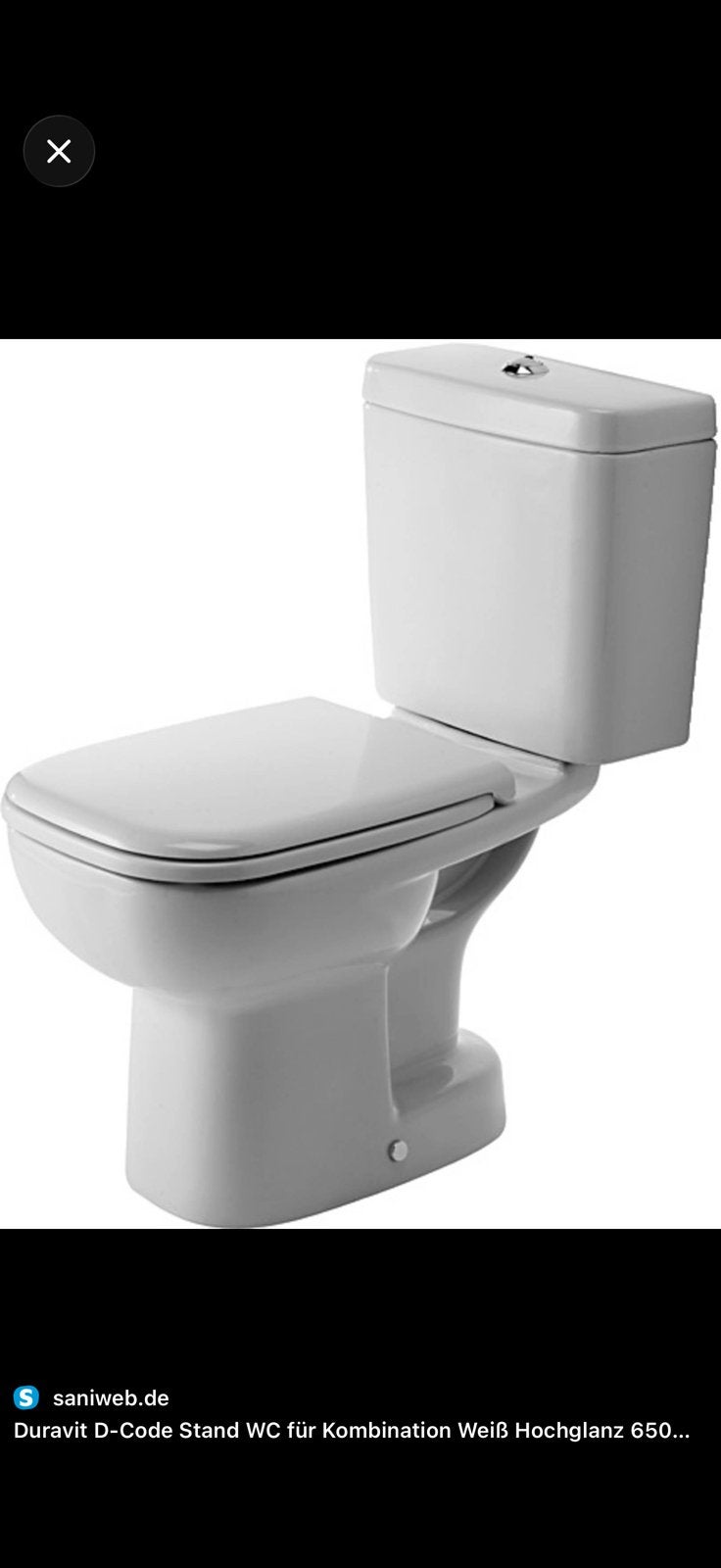 Nieuwe Duravit toiletset met originele stortbak – 150€, Enlèvement ou Envoi, Neuf