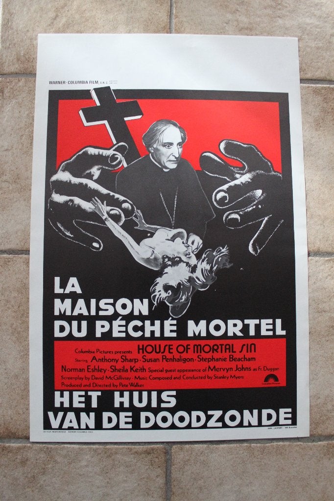 filmaffiche House Of Mortal Sin 1976 filmposter, Verzamelen, Posters, Rechthoekig Staand, Ophalen of Verzenden, Zo goed als nieuw