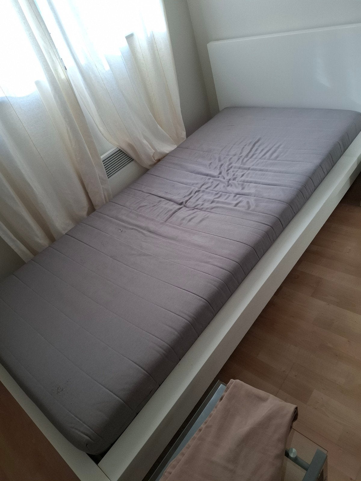 Lit Ikea 90/200 blanc, Enlèvement, Utilisé, Blanc