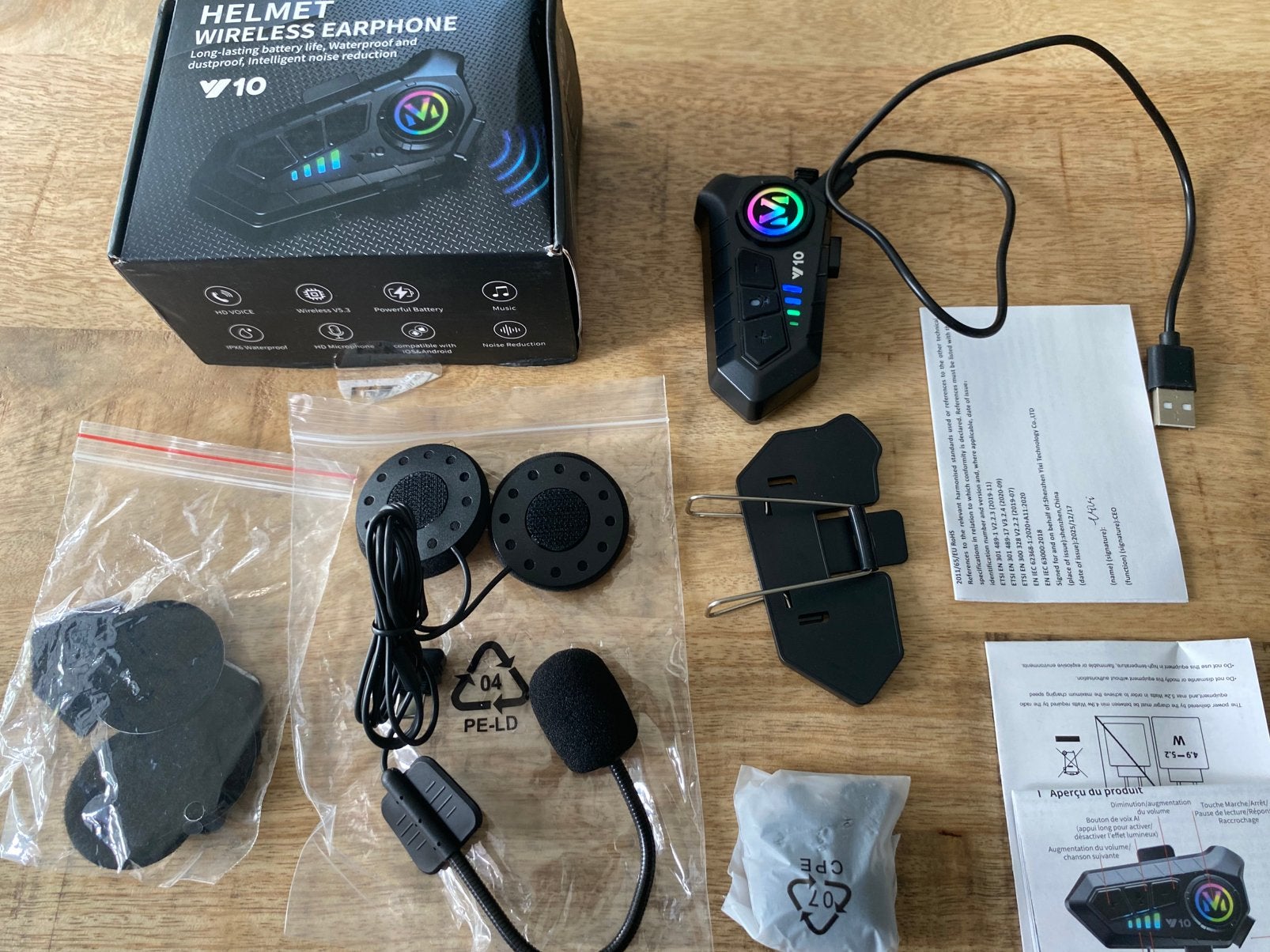 Wirless helmet earphone, Enlèvement ou Envoi, Neuf