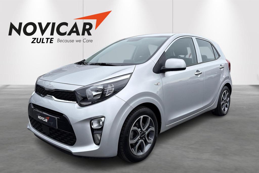 Kia Picanto 1.0 MPI Pulse + CAMERA - GPS - CARPLAY, Auto's, Kia, Voorwielaandrijving, Stof, Gebruikt, Overige kleuren