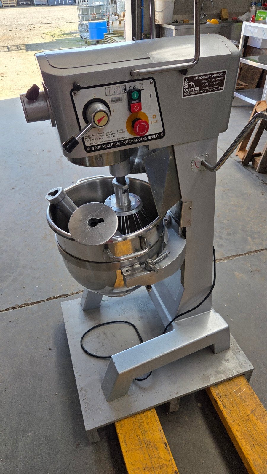 Planeetmixer kneder 220v buffalo CD607, Ophalen