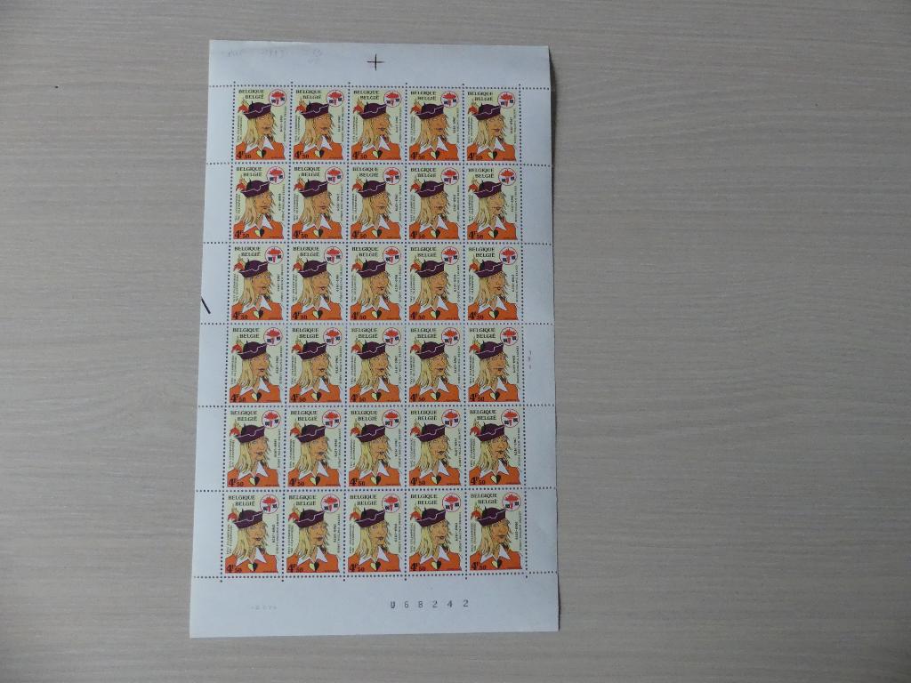 1978 : Volledig vel Tijl Uilenspiegel met 30 x zegel 1923, Ophalen of Verzenden, Postfris, Postfris