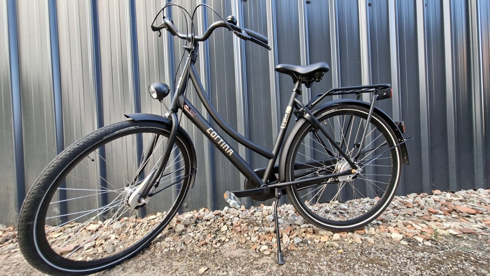 Cortina U1 damesfiets, mat zwart, goede staat, Fietsen en Brommers, Ophalen, Versnellingen